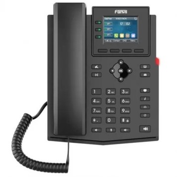 VoIP-телефон Fanvil X303P  c б/п черный SIP телефон