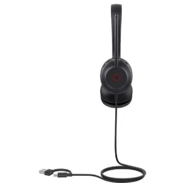VoIP-телефон Проводная гарнитура Yealink UH35 Dual UC USB-C/A Дуо, HD звук, шумоподавление, LED-индикатор, USB-C/A (UH35 Dual UC USB-C/A)-2