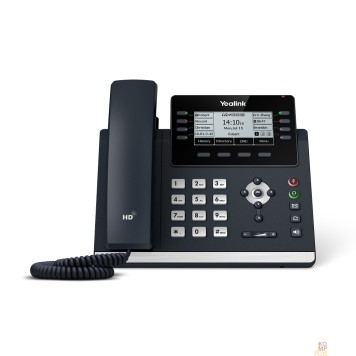 VoIP-телефон YEALINK SIP-T43U 12 аккаунтов, 2 порта USB, BLF, PoE, GigE, без БП, шт-1
