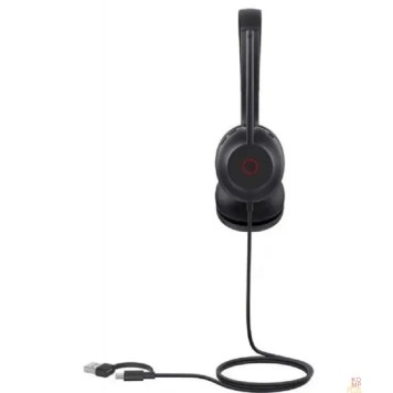 VoIP-телефон Проводная гарнитура Yealink UH35 Dual UC USB-C/A Дуо, HD звук, шумоподавление, LED-индикатор, USB-C/A (UH35 Dual UC USB-C/A)-2