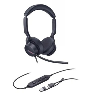 VoIP-телефон Гарнитура проводная/ Yealink UH46 Dual UC USB-C/A 1308183