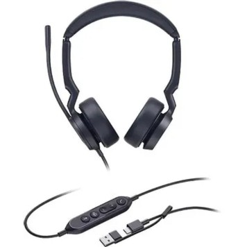 VoIP-телефон Гарнитура проводная/ Yealink UH44 Dual UC USB-C/A 1308187-1