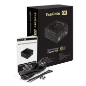 Блок питания Exegate EX297233RUS Блок питания 850W 80 PLUS® GOLD 850VSP FC (ATX3.0, APFC, КПД 90% (80 PLUS GOLD), 120mm fan, 24pin, 2x(4+4)pin, PCIE5.0/12VHPWR, 4xPCI-E, 6xSATA, 3xIDE, 1xFDD, Full Cable Management