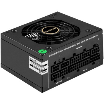 Блок питания Exegate EX297193RUS Блок питания 650W ExeGate M650 GOLD (SFX, APFC, КПД 90% (80 PLUS GOLD), 9cm fan, 24pin, (4+4)pin, 2xPCI-E, 6xSATA, 3xIDE, 1xFDD, Full Cable Management, black, ATX adapter, Retail b