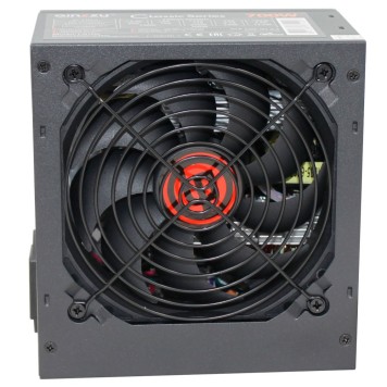 Блок питания Ginzzu CB700 12CM black,24+4p,2 PCI-E(6+2), 6*SATA, 3*IDE,оплетка MB, кабель питания-1