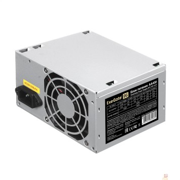 Блок питания Exegate EX253682RUS /256672 Блок питания 400W Exegate AA400, ATX, 8cm fan, 24+4pin, 2*SATA, 1*IDE