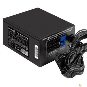 Блок питания Exegate EX222115RUS Блок питания 1000W Exegate 1000PPX RTL, ATX, black, active PFC, 14cm, 24p+2*(4+4)p,PCI-E,5SATA,,4IDE