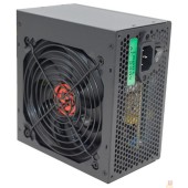 Блок питания Ginzzu CB500 12CM black,24+4p,PCI-E, 4*SATA, 3*IDE,оплетка MB, кабель питания