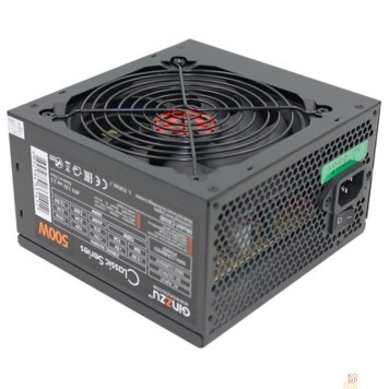 Блок питания Ginzzu CB500 12CM black,24+4p,PCI-E, 4*SATA, 3*IDE,оплетка MB, кабель питания-2