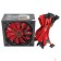 Блок питания Ginzzu PC800 14CM(Red) 80+ black,APFC,24+4p,4 PCI-E(6+2), 7*SATA, 4*IDE,оплетка, кабель питания,цветная коробка
