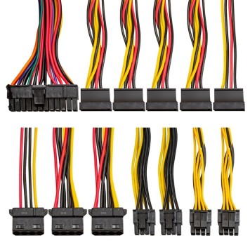 Блок питания Exegate EX292181RUS Блок питания 800W ExeGate 800NPX (ATX, 12cm fan, 24pin, 2x(4+4)pin, PCI-E, 3xSATA, 2xIDE, black)-2