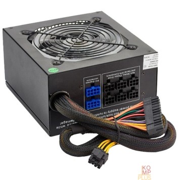 Блок питания Exegate EX280441RUS Блок питания 800W Exegate EVO800, ATX, RGB, black, APFC, 12cm, 24p+(4+4)p, PCI-E, 5*SATA, 3*IDE, FDD-2