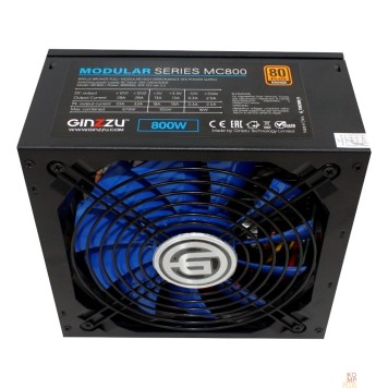Блок питания Ginzzu MC800 14CM 80+Bronze-1