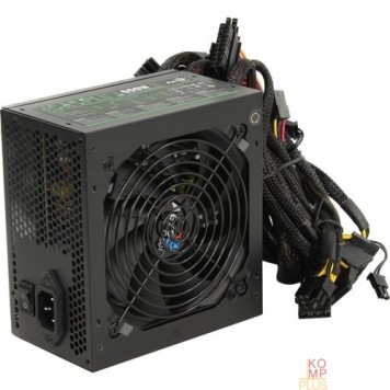 Блок питания Блок питания Aerocool KCAS 600W PLUS (ATX 2.4, 600W, Active PFC, 120mm fan, 80 PLUS BRONZE) Box