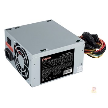 Блок питания Exegate EX292142RUS Блок питания 600W ExeGate AB600 (ATX, 8cm fan, 24pin, 4pin, 3xSATA, 2xIDE, FDD)