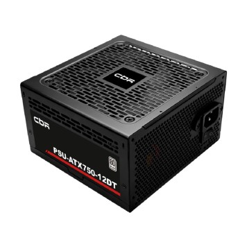 Блок питания CBR ATX 750W 80+ White, APFC, 12cm fan, 20+4pin/2*8pin(8,4+4)/4*6+2pin/3*IDE/6*SATA/1*FDD, 1.5м кабель питания, чёрный PSU-ATX750-12DT BOX-2