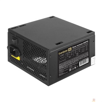 Блок питания Exegate EX260640RUS-PC Блок питания 450W Exegate 450PPE, ATX, black, APFC, 12cm, 24p+(4+4)p, PCI-E, 3*IDE, 5*SATA, FDD-1