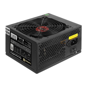 Блок питания Exegate EX292148RUS-OEM Блок питания 400W ExeGate 80 PLUS® 400PPH-LT-OEM (ATX, APFC, КПД 82% (80 PLUS), 12cm fan, 24pin, (4+4)pin, PCIe, 5xSATA, 3xIDE, black)-1