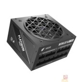 Блок питания  1STPLAYER NGDP Platinum 1000W Black / ATX3.0, APFC, 80 PLUS Platinum, SR + LLC + DC-DC, 120mm fan, full modular / HA-1000BA3-BK