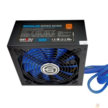 Блок питания Ginzzu MC600 14CM 80+Bronze