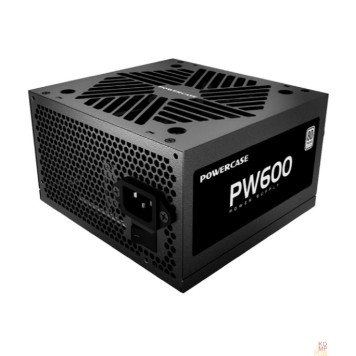 Блок питания Powercase PW600 (80 Plus, ATX 2.31, 600W, APFC, DC-DC, 120mm Fan) / PS-600W-DC-2