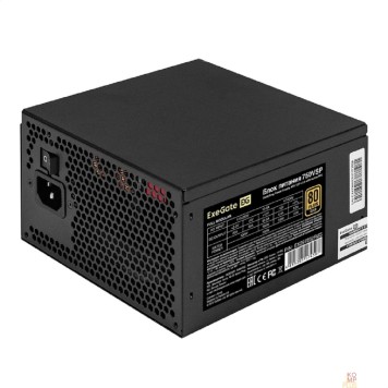 Блок питания Exegate EX297232RUS Блок питания 750W 80 PLUS® GOLD 750VSP FC (ATX3.0, APFC, КПД 90% (80 PLUS GOLD), 120mm fan, 24pin, 2x(4+4)pin, PCIE5.0/12VHPWR, 4xPCI-E, 6xSATA, 3xIDE, 1xFDD, Full Cable Management