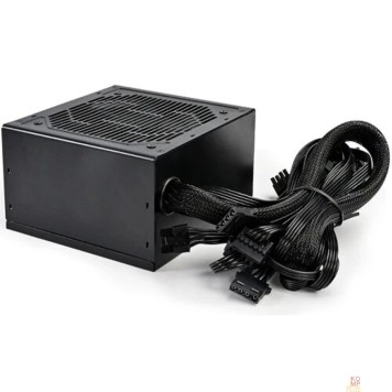 Блок питания PCCOOLER, 650W 80+ White (ATX, ATX 2.4, Non-modular, 1x24(20+4)pin 550mm, 1xCPU*2 8(4+4)pin 610+150mm, 2xPCIe 8(6+2)pin 510mm, 2xSATA*3+MOLEX4pin*1 450+150+150+150mm , Active, 120x120