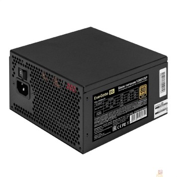 Блок питания Exegate EX297235RUS Блок питания 1200W ExeGate 80 PLUS® GOLD 1200VSP FC (ATX3.0, APFC, КПД 90% (80 PLUS GOLD), 120mm fan, 24pin, 2x(4+4)pin, PCIE5.0/12VHPWR, 4xPCI-E, 9xSATA, 3xIDE, 1xFDD, Full Cable 