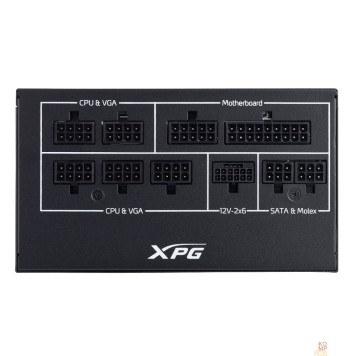 Блок питания XPG CORE REACTOR II VE 650 (ATX 3.1, 650W, Full Modular,  PWM 120mm FDB fan,  Active PFC, DC to DC,Half-Bridge & LLC converter, 80+ GOLD,) RET-2