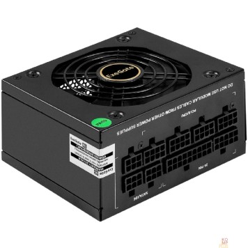 Блок питания Exegate EX297193RUS Блок питания 650W ExeGate M650 GOLD (SFX, APFC, КПД 90% (80 PLUS GOLD), 9cm fan, 24pin, (4+4)pin, 2xPCI-E, 6xSATA, 3xIDE, 1xFDD, Full Cable Management, black, ATX adapter, Retail b