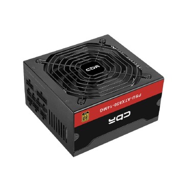 Блок питания CBR ATX 850W 80+ Gold, Full Modular, DC-DC, APFC, 14cm fan, 24pin, 1*PCIE5.1(12+4pin), 2*8pin(4+4), 3*6+2pin, 5*SATA, 3*IDE, 1.5м кабель питания, черный PSU-ATX850-14MG/14GM BOX-1