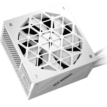 Блок питания  1STPLAYER ACK BRONZE 850W White / ATX 3.1, PCIe 5.1, APFC, 80 PLUS Bronze, Double Forward, full Teapo caps, 140mm fan, non-modular / HA-850AA2-WH