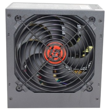 Блок питания Ginzzu CB600 12CM black,24+4p,2 PCI-E(6+2), 4*SATA,3*IDE,оплетка MB, кабель питания-1