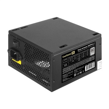 Блок питания Exegate EX292150RUS Блок питания 450W ExeGate 80 PLUS® 450PPH-LT (ATX, APFC, КПД 82% (80 PLUS), 12cm fan, 24pin, (4+4)pin, PCIe, 5xSATA, 3xIDE, RTL, black)-1