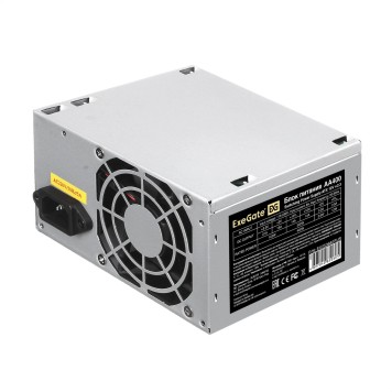 Блок питания Exegate EX253682RUS /256672 Блок питания 400W Exegate AA400, ATX, 8cm fan, 24+4pin, 2*SATA, 1*IDE