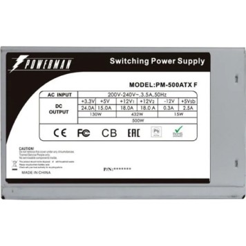 Блок питания POWERMAN  PM-500ATX-F  6118741-2