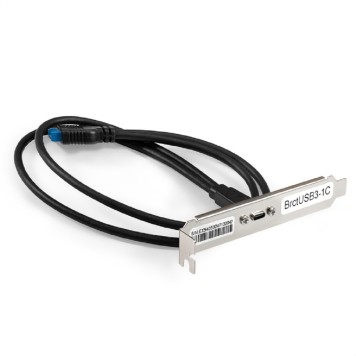 Контроллер Exegate EX298296RUS Планка портов в корпус Type-C ExeGate BrctUSB3-1C (USB 3.2 Gen1 20pin (IDC 20pin F) --> USB 3.2 Gen1 Type-Cf, кабель 30см)