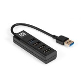 USB-концентраторы Exegate EX296923RUS USB-Хаб (концентратор) 4-в-1 ExeGate DUB-3213 (кабель-адаптер USB3.0 --> 3xUSB2.0, 1xUSB3.0, Plug&Play, черный)