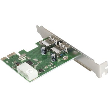 USB-концентраторы Exegate EX283718RUS Контроллер EXE-319 PCI-E 2.0, 2*USB3.0 ext, разъем доп.питания (OEM)-1