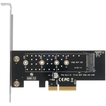 Контейнер для HDD AgeStar AS-MC01 Адаптер для SSD M.2 NVMe в разъем PCI-e -2