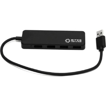 USB-концентраторы 5bites HB34-310BK Концентратор 4*USB3.0 / USB PLUG / BLACK-1
