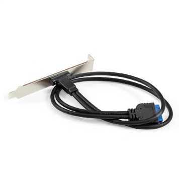 Контроллер Exegate EX298296RUS Планка портов в корпус Type-C ExeGate BrctUSB3-1C (USB 3.2 Gen1 20pin (IDC 20pin F) --> USB 3.2 Gen1 Type-Cf, кабель 30см)-1