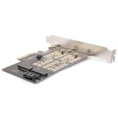 Контейнер для HDD AgeStar AS-MC02 Переходник-конвертер для M.2 SATA SSD+M.2 NVME в PCIe 3.0