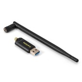 USB-концентраторы Exegate EX299655RUS Сетевой адаптер Wi-Fi 5 двухдиапазонный высокого усиления ExeGate EDWA-186-AC1300-2 (Wi-Fi AC (a/b/g/n/ac), чипсет Realtek8812, 2.4 ГГц до 400 Мбит/с + 5 ГГц до 867 Мбит/с, 1x5dBi 