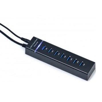 Контроллер KS-is KS-569A USB хаб 7xUSB 3.0 F в USB 3.0 Type A M с блоком питания-1