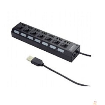 Контроллер Gembird UHB-U2P7-02 Концентратор  USB2.питание блистер