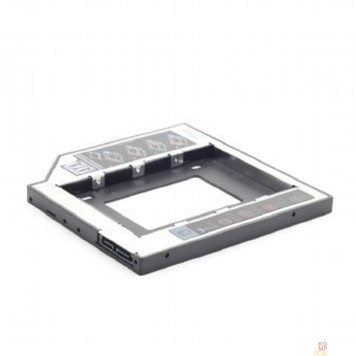 Контейнер для HDD Gembird MF-95-02 Низкопрофильный адаптер для 2.5-дюймового накопителя в отсек 5.25 дюйма, 12 мм-1