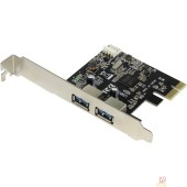 Контроллер Espada Контроллер PCI-E, USB3.0  2внеш. Порта, модель EU30A, oem (41668)
