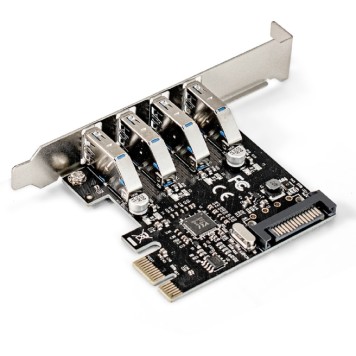 USB-концентраторы Exegate EX283716RUS Контроллер EXE-314 PCI-E 2.0, 4*USB3.0 ext, разъем доп.питания (OEM)-1