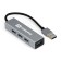 USB-концентраторы Exegate EX293981RUS USB-Хаб (концентратор) ExeGate DUB-4 (кабель-адаптер USB3.0 --> 4xUSB3.0, Plug&Play, серебристый)